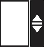 Elevator icon isolated on white background . Vector