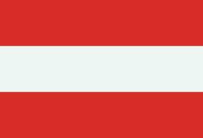 Austria bandera vector aislado en blanco antecedentes . Austria nacional bandera