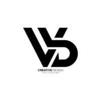 Letter vb ot bv initial with lowercase modern abstract monogram logo design idea vector