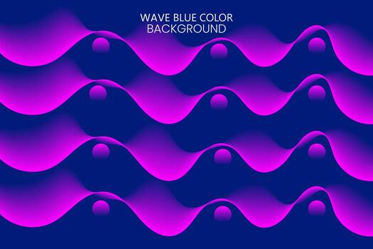 Vector 3d curve shape gradient wave blue color blend tool abstract background