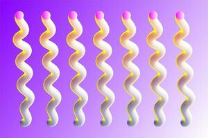 Vector Modern professional abstract Snake fluid design with gradient color cercle 3d vector template
