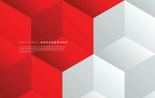 red and white modern abstract background design vector