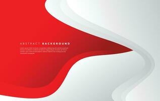 red and white modern abstract background design vector