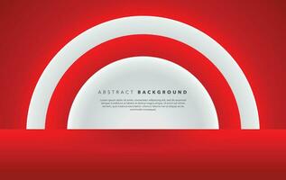 red and white modern abstract background design vector