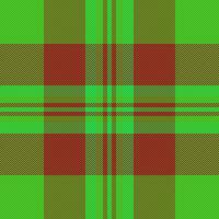 Turkish check seamless vector, naked texture fabric textile. Age background pattern plaid tartan in green and red colors. vector