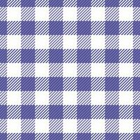 Greeting card fabric check plaid, wool pattern tartan seamless. Drapery textile background texture vector in indigo and white colors.