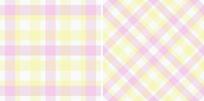 Tartan fabric texture of plaid check background with a textile pattern seamless vector. vector