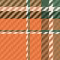 Textile check texture of seamless fabric background with a tartan plaid vector pattern.