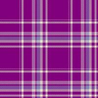 Plaid seamless pattern. Check fabric texture. Vector textile print.