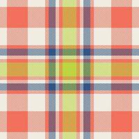 Plaid check pattern. Seamless fabric texture. Tartan textile print. vector