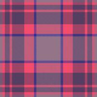 Plaid check pattern. Seamless fabric texture. Tartan textile print. vector