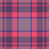 Plaid check pattern. Seamless fabric texture. Tartan textile print. vector