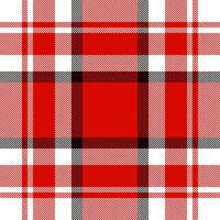 Plaid check pattern. Seamless fabric texture. Tartan textile print. vector
