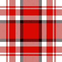 Plaid check pattern. Seamless fabric texture. Tartan textile print. vector