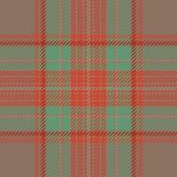 Plaid check pattern. Seamless fabric texture. Tartan textile print. vector