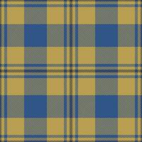 Plaid seamless pattern. Check fabric texture. Vector textile print.