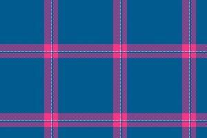 Plaid background, check seamless pattern in blue. Vector fabric texture for textile print, wrapping paper, gift card or wallpaper.