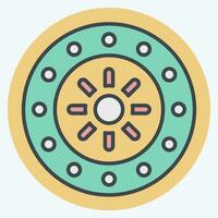 Icon Zodiac. related to Horoscope symbol. color mate style. simple design editable. simple illustration vector
