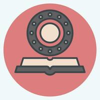 Icon Horoscope. related to Horoscope symbol. color mate style. simple design editable. simple illustration vector