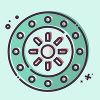 Icon Zodiac. related to Horoscope symbol. MBE style. simple design editable. simple illustration vector