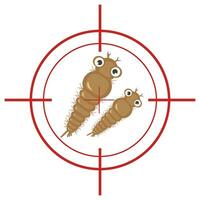 mosquito larva controlar concepto. vector ilustración
