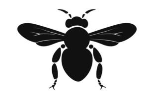 A Honey Bee Silhouette Vector Free