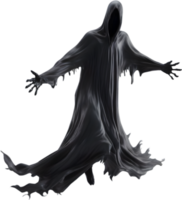 AI generated A close-up of a scary ghost. Ai-Generated png