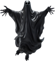 AI generated A close-up of a scary ghost. Ai-Generated png