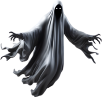 AI generated A close-up of a scary ghost. Ai-Generated png