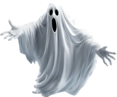 AI generated A close-up of a scary ghost. Ai-Generated png