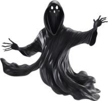 AI generated A close-up of a scary ghost. Ai-Generated png