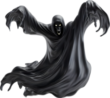 AI generated A close-up of a scary ghost. Ai-Generated png