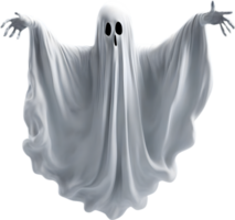 AI generated A close-up of a scary ghost. Ai-Generated png