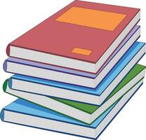 Set of different books illustration vector