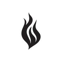 Fire flame icon vector design symbol of power and energy. Flat style