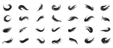 Brush icon set Vector illustration. Isolated on white background.