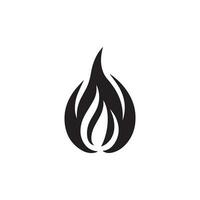 Fire flame icon vector design symbol of power and energy. Flat style
