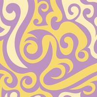 Abstract square background with swirly curves texture ornaments. vector