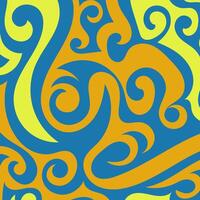 Abstract square background with swirly curves texture ornaments. vector