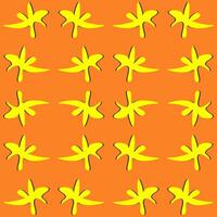Splash abstract pattern on orange background vector