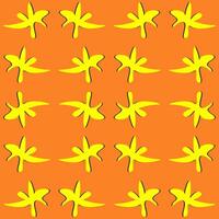 Splash abstract pattern on orange background vector