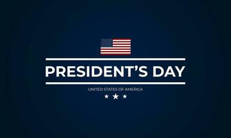 Happy President's Day Background Design. Banner, Poster, Greeting Card. Vector Illustration