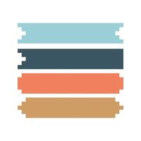 a set of colorful stripes on a white background vector