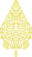Myanmar Kanote Pattern Vector Illustration