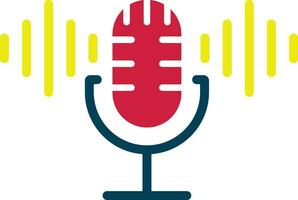 Podcasting Radio Microphone Vector Illustration