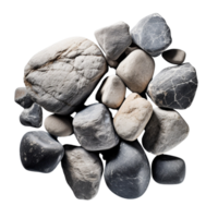 ai generato rocce su un' trasparente sfondo png