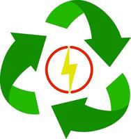 Power of Recycle Vector Illustration