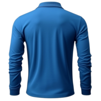 AI generated blue polo shirt, png