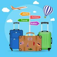 picture of travel bags vector