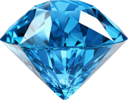 ai généré bleu brillant clair diamant png